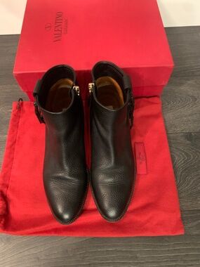 Valentino black ankle boots